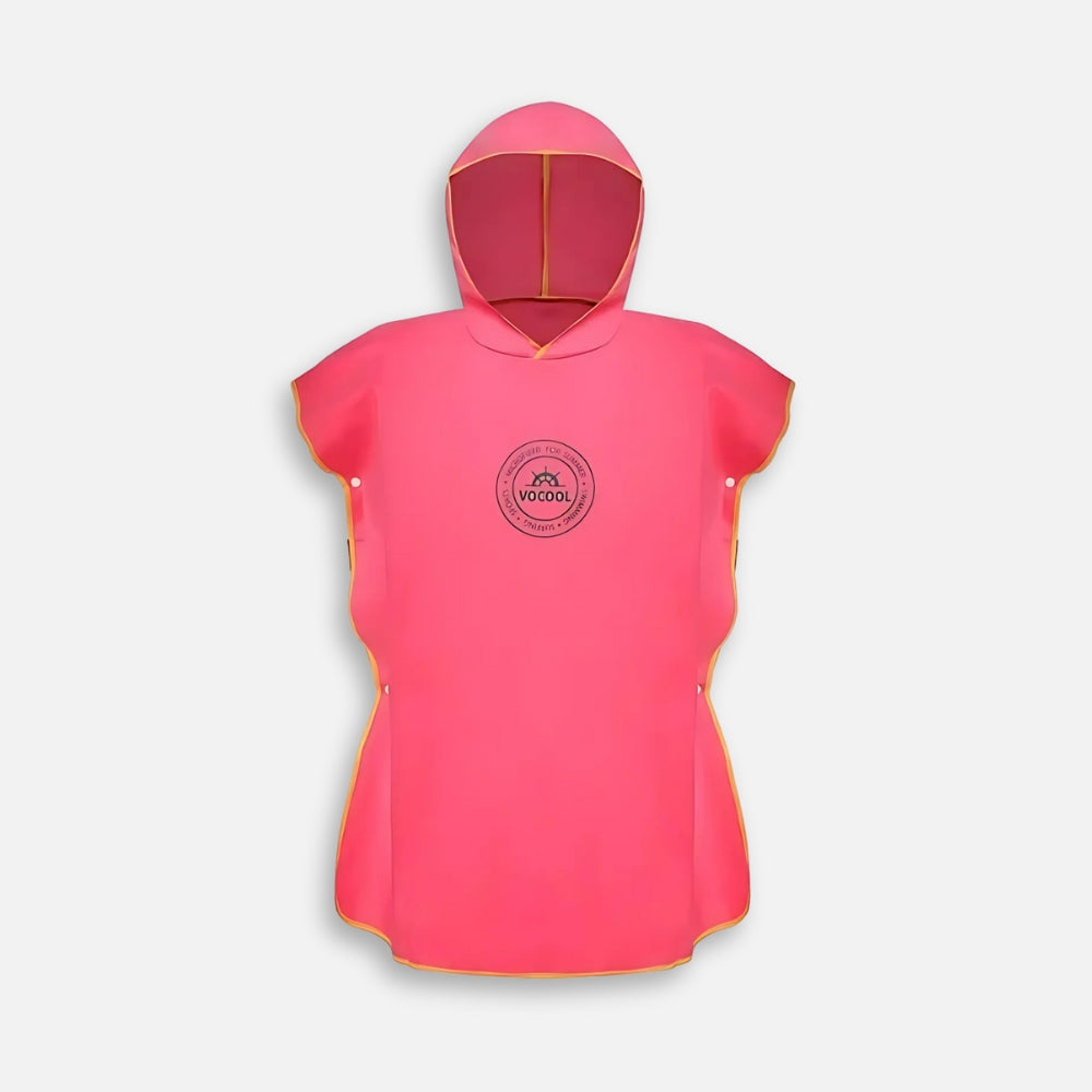 Poncho Microfibre Enfant - Rose