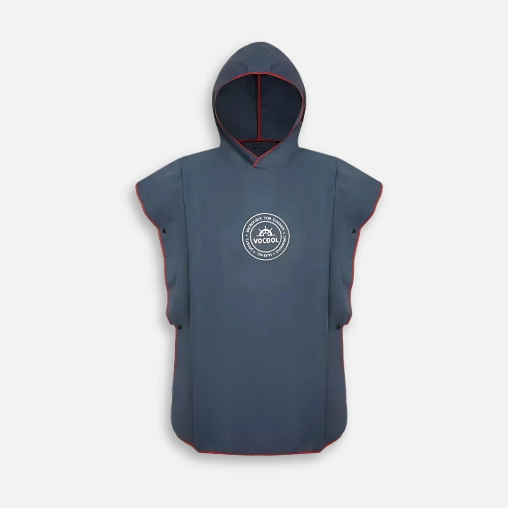 Poncho Microfibre Enfant - Rouge Rosé