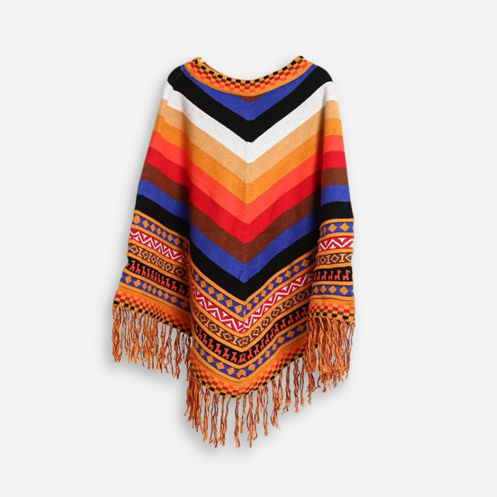 Poncho Péruvien à Franges