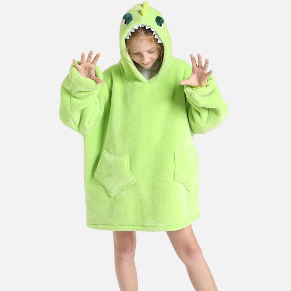Poncho Plaid Dinosaure