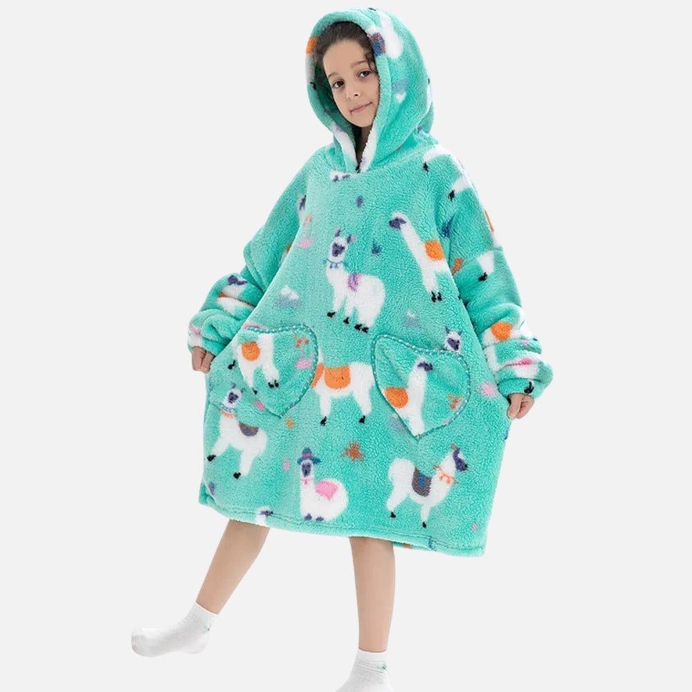 Poncho Plaid Lama - dos