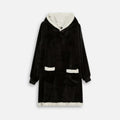 Poncho Plaid Noir