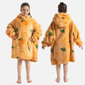 Poncho Plaid Orange - dos