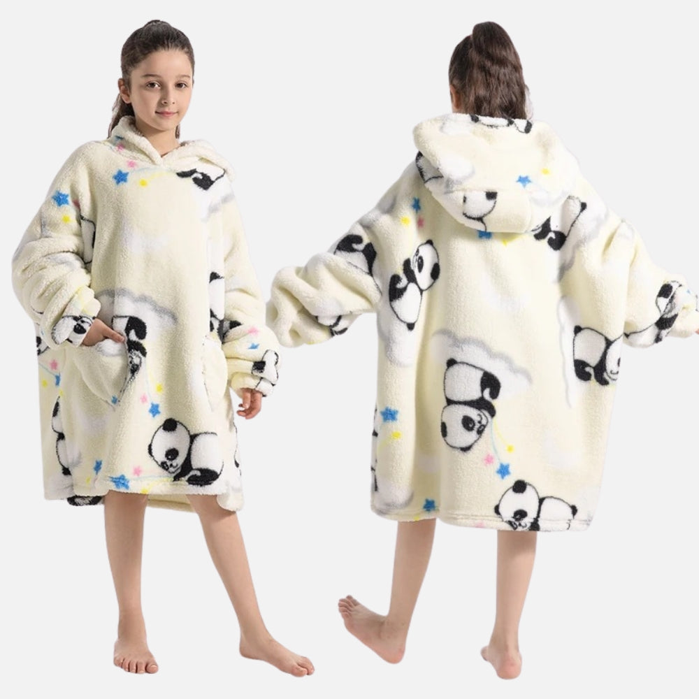 Poncho Plaid Panda - dos