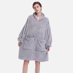 Poncho de Cuadros Polar para Mujer