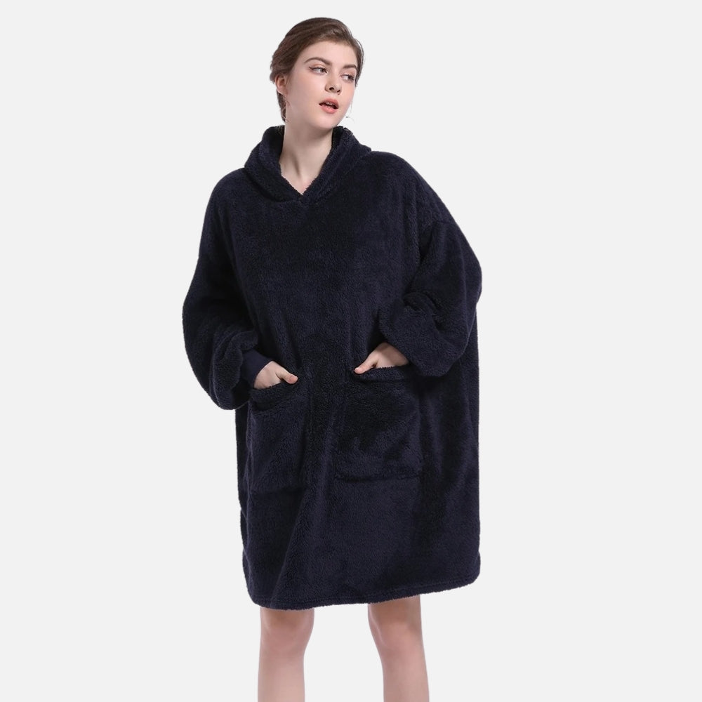 Poncho Plaid Polaire Femme - vue 9
