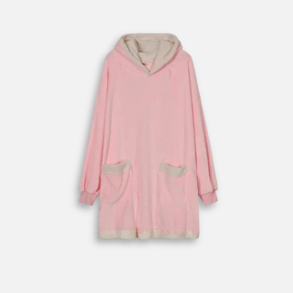 Poncho Plaid Rose - dos