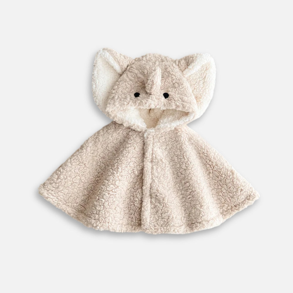 Poncho Polaire Bébé Éléphant