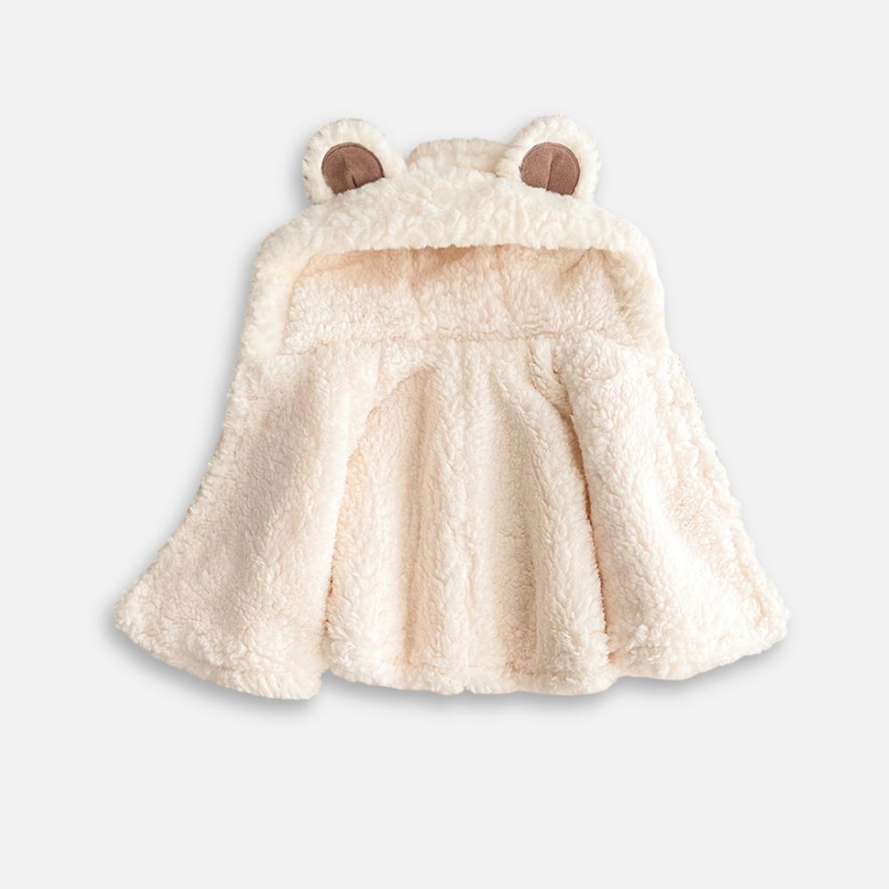 Poncho Polaire Bébé Ours - détail