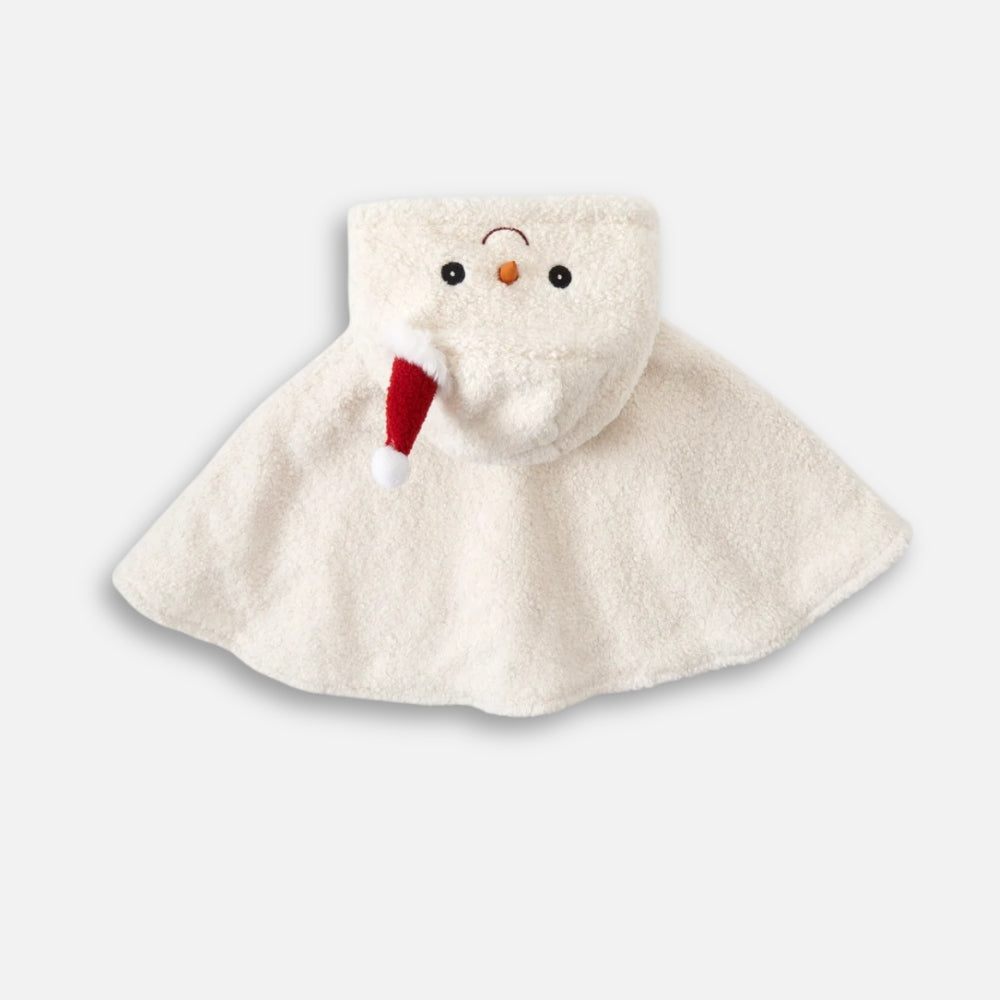 Poncho Polaire Bonhomme de Neige - dos
