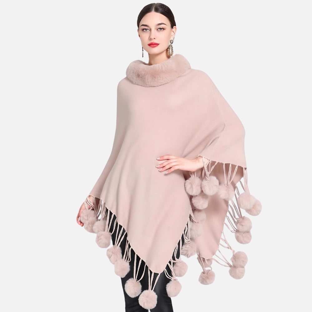 Poncho Femme Pompon - emballage