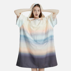 Surf-Poncho mit Farbverlauf