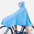 Poncho Vélo Pluie Bleu