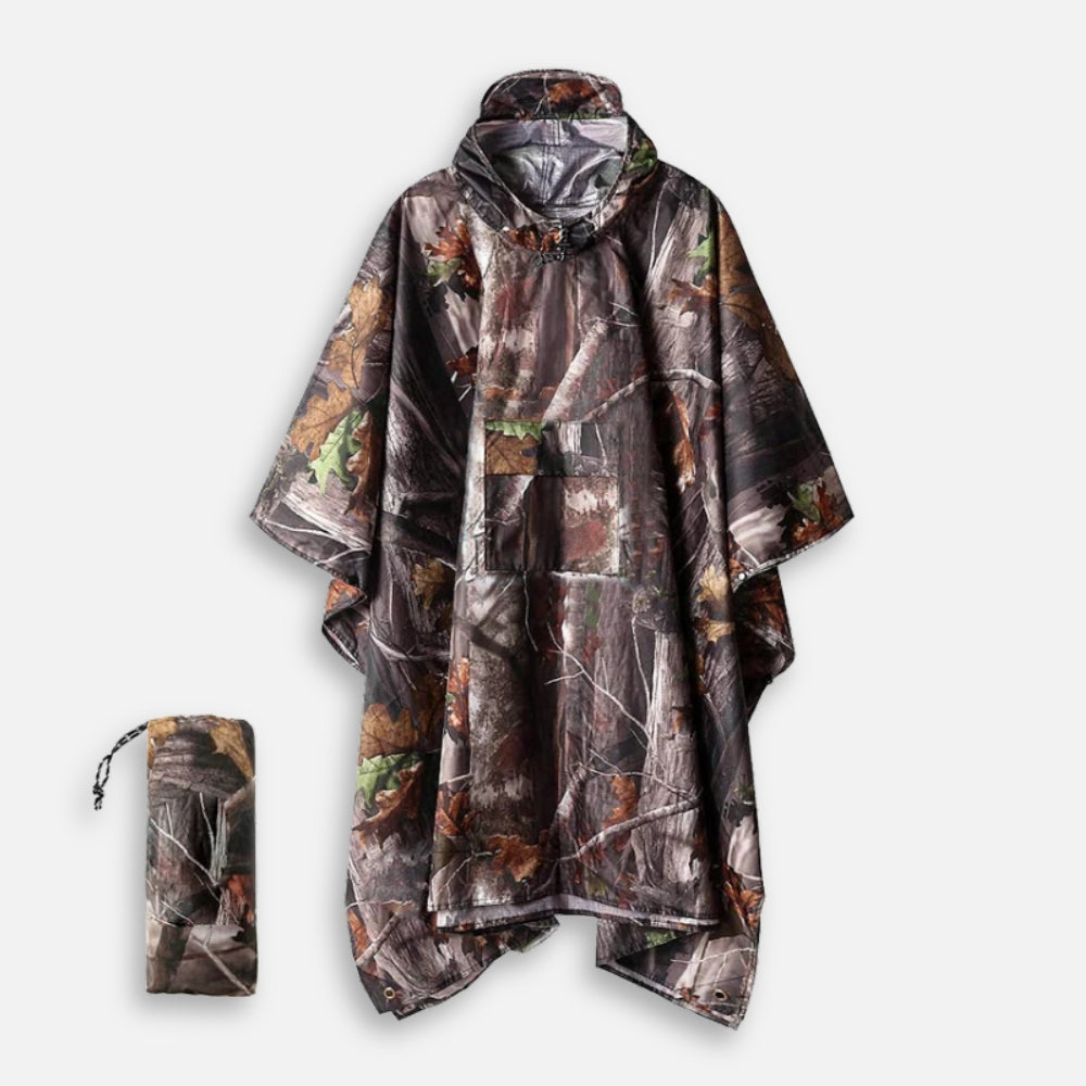 Poncho Camouflage - Marron Foncé