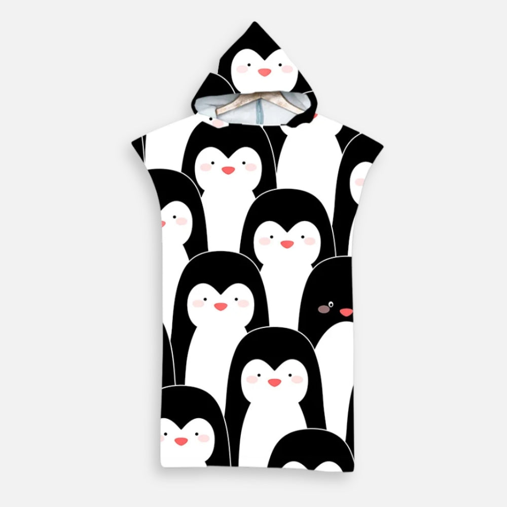 Poncho De Bain Enfant Pingouin