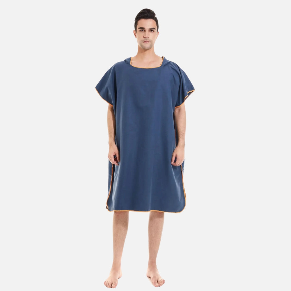 Poncho De Bain Microfibre - Gris