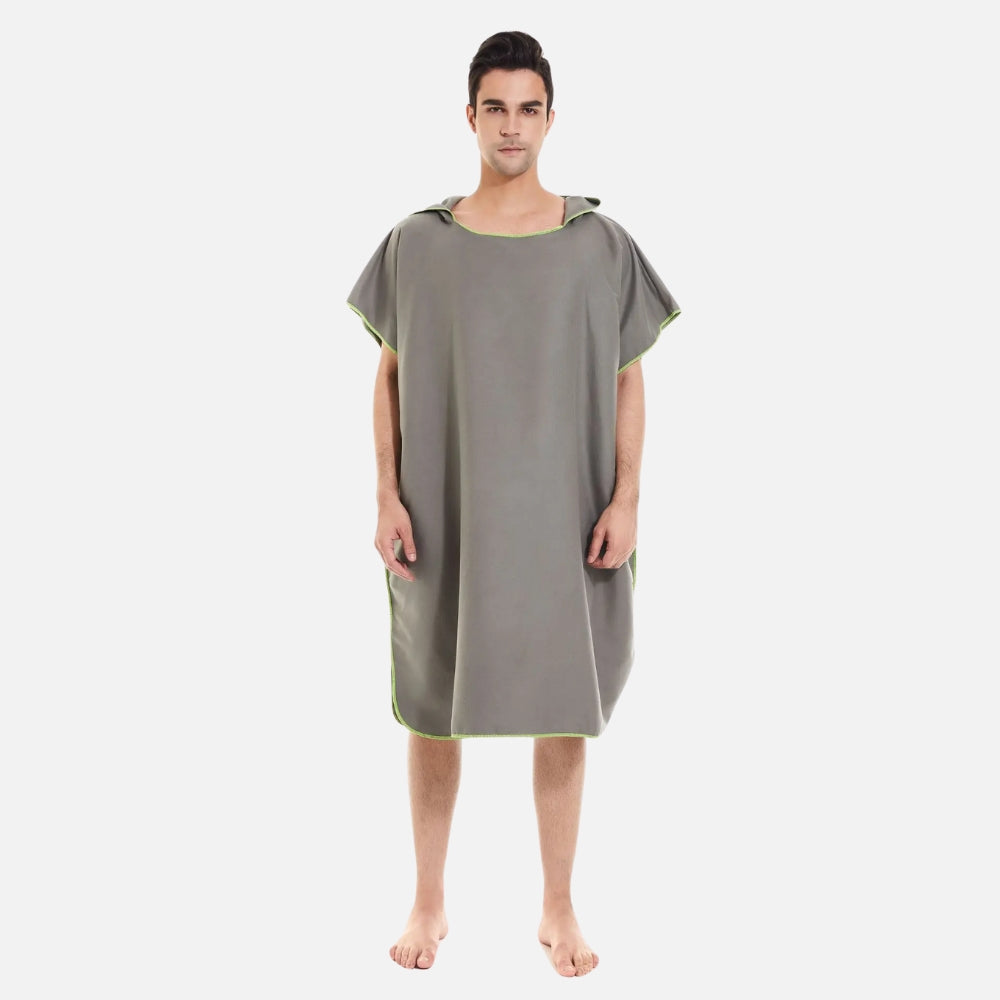 Poncho De Bain Microfibre - Rouge