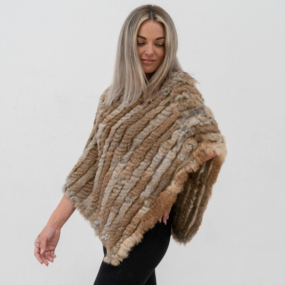 Poncho En Fourrure Lapin - dos