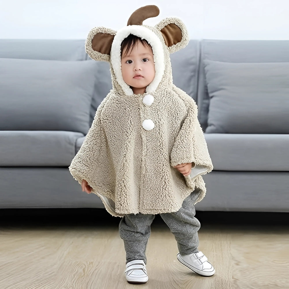 Poncho Polaire Bébé Oreilles D'éléphant - détail