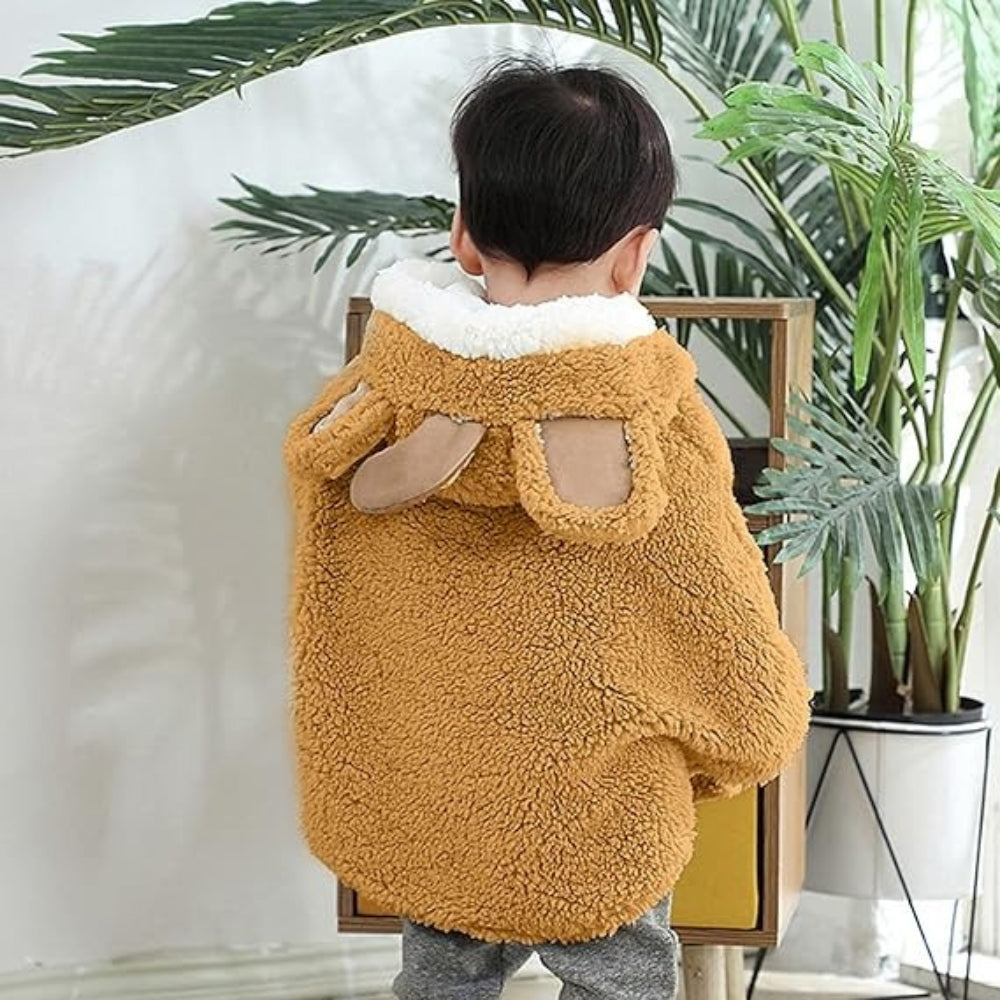 Poncho Polaire Bébé Oreilles D'éléphant - emballage