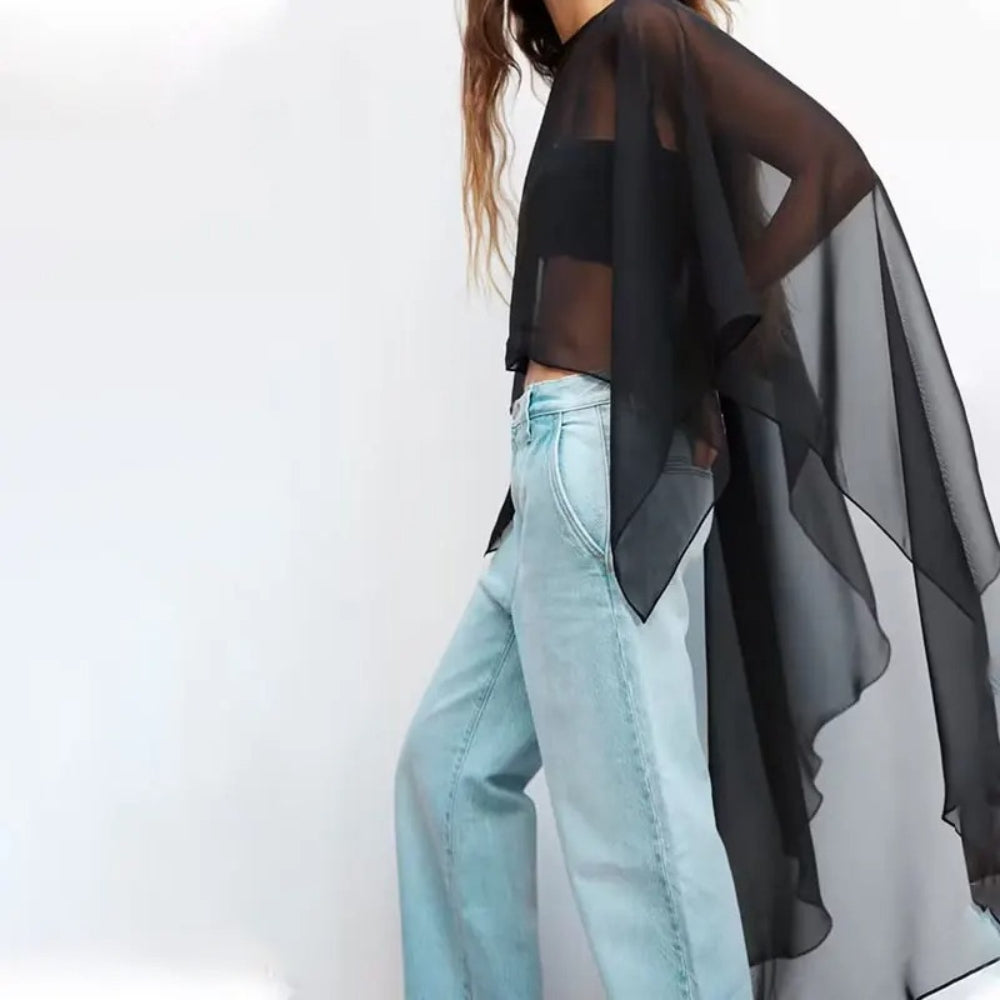 Poncho Robe - Noir