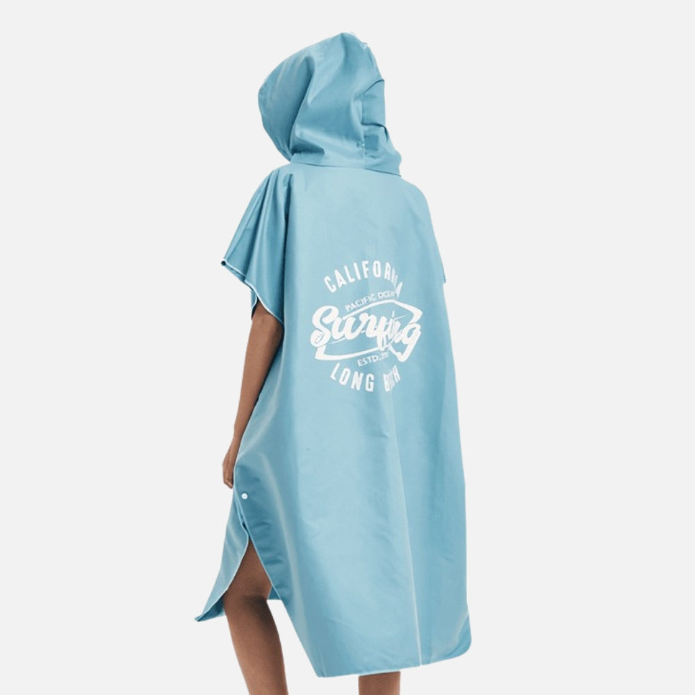 Poncho Surf Bleu - détail