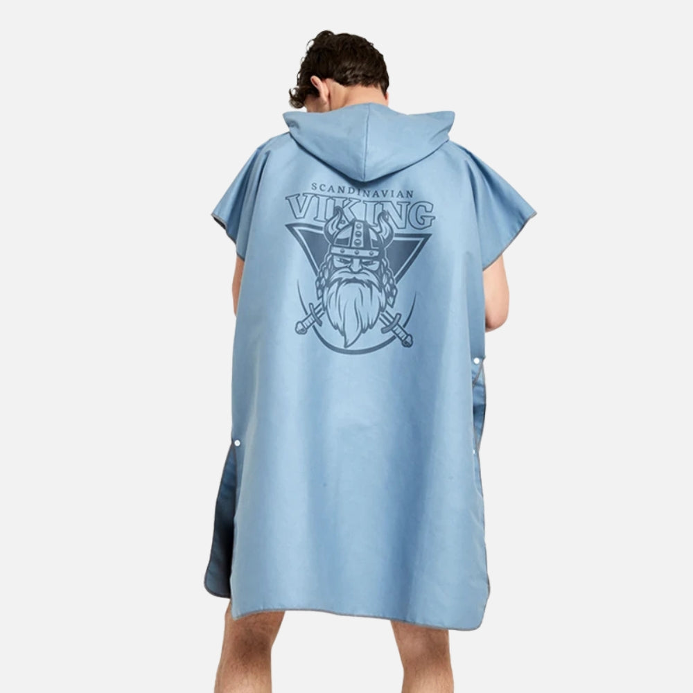 Poncho Surf Motif Viking - dos