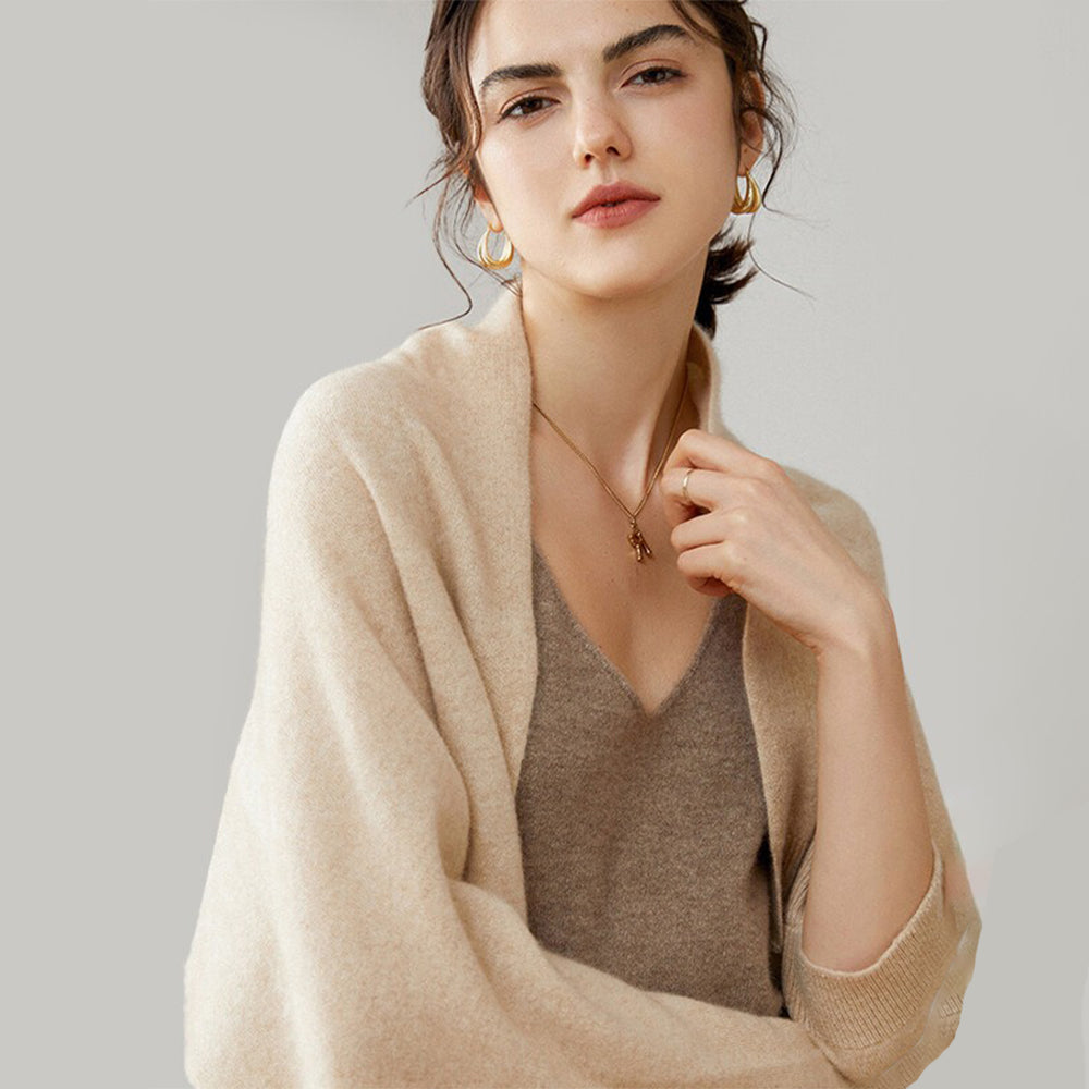 Poncho Cardigan - Kaki