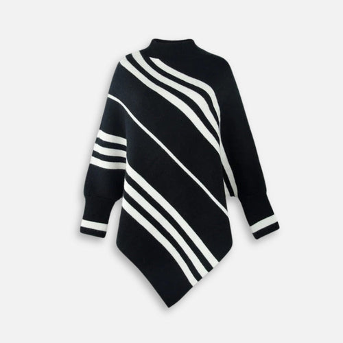 Poncho à Rayures