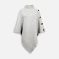 Pull Poncho Femme Gris