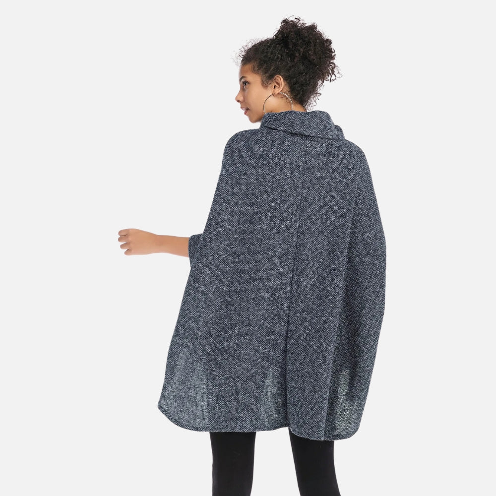 Pull Poncho Avec Manches - vue 9