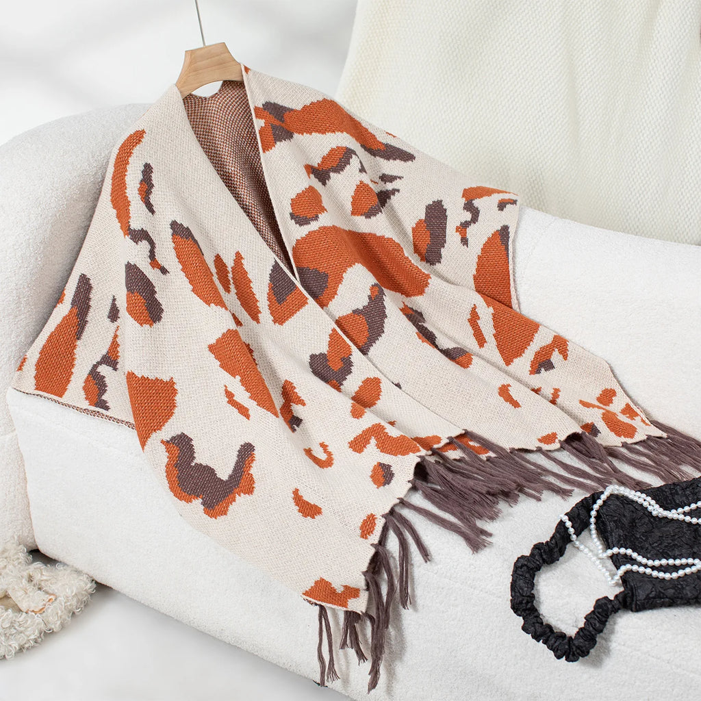 Cape Poncho À Franges - étiquette