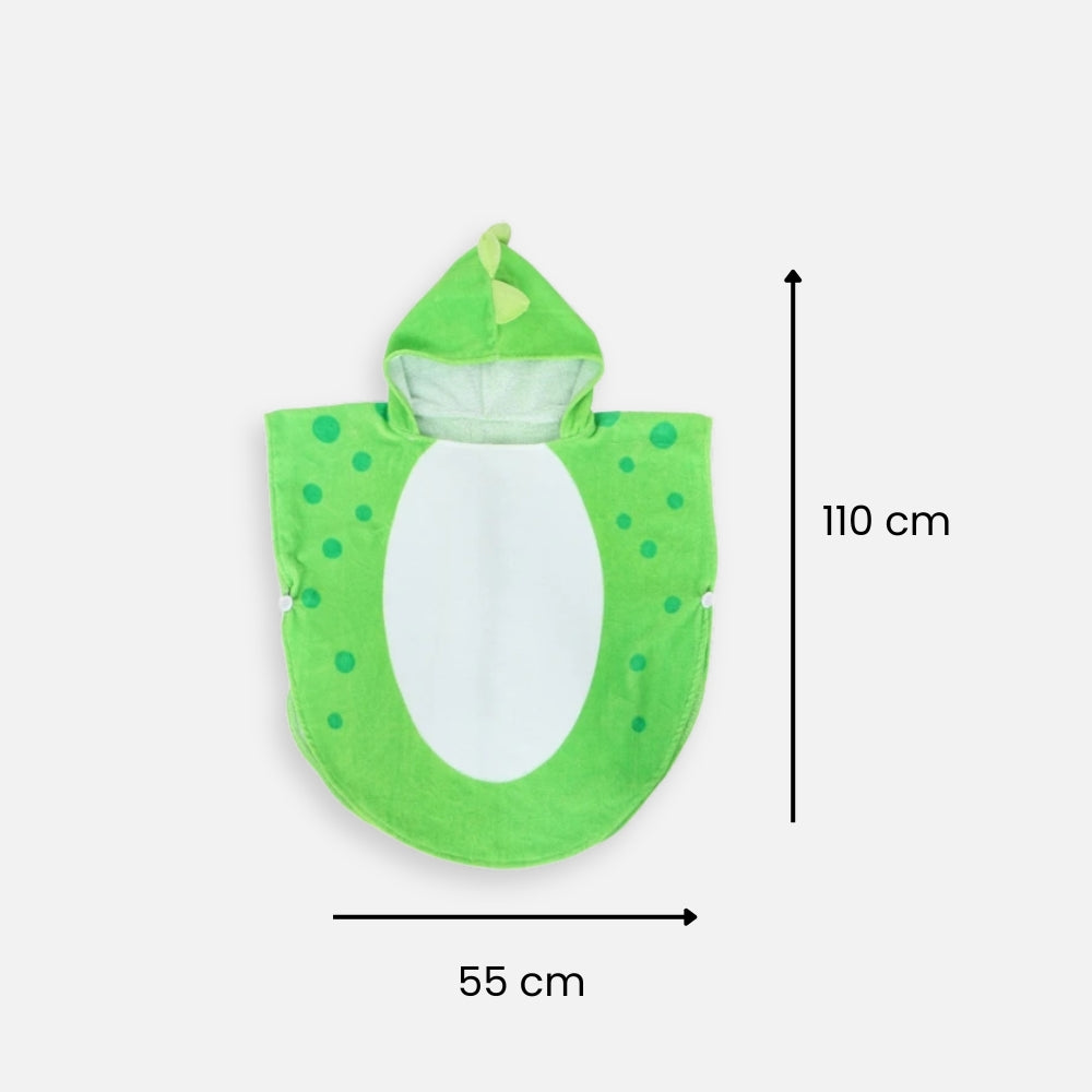 Serviette Poncho Dinosaure - dos