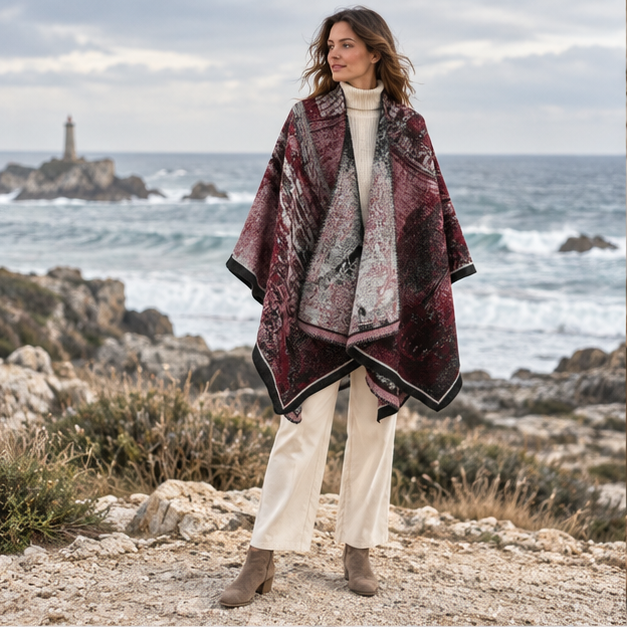 Poncho Bohémien Vintage – Bordeaux, en situation sur la côte Atlantique