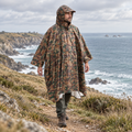Poncho Camouflage – Marron / Adulte, visuel principal lifestyle