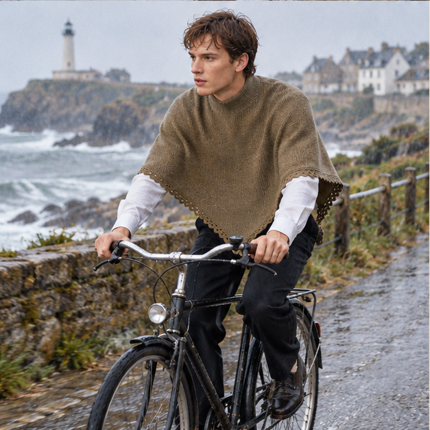Poncho Court Homme – Kaki / S, Kaki / M, Kaki / L, Kaki / XL, Kaki / XXL, Kaki / XXXL, Kaki / 4XL, Kaki / 5XL, porté en mo…