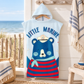 Poncho De Bain Enfant Little Marine – Bleu Clair / Enfant, visuel principal lifestyle