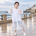 Poncho De Pluie Enfant Blanc – Blanc / Enfant, visuel principal lifestyle