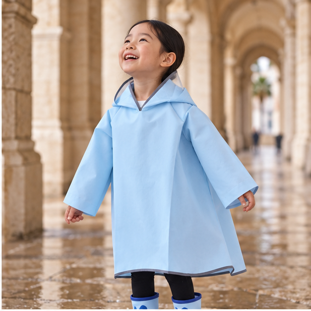 Poncho De Pluie Enfant Prince Dinosaure – Bleu / S, Bleu / M, Bleu / L, Bleu / XL, Bleu / XXL, dans un intérieur côtier lu…