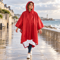 Poncho De Pluie Rouge – Rouge / Adulte, visuel principal lifestyle