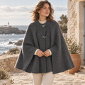 Poncho Femme Gris – Gris / S, Gris / M, Gris / L, visuel principal lifestyle