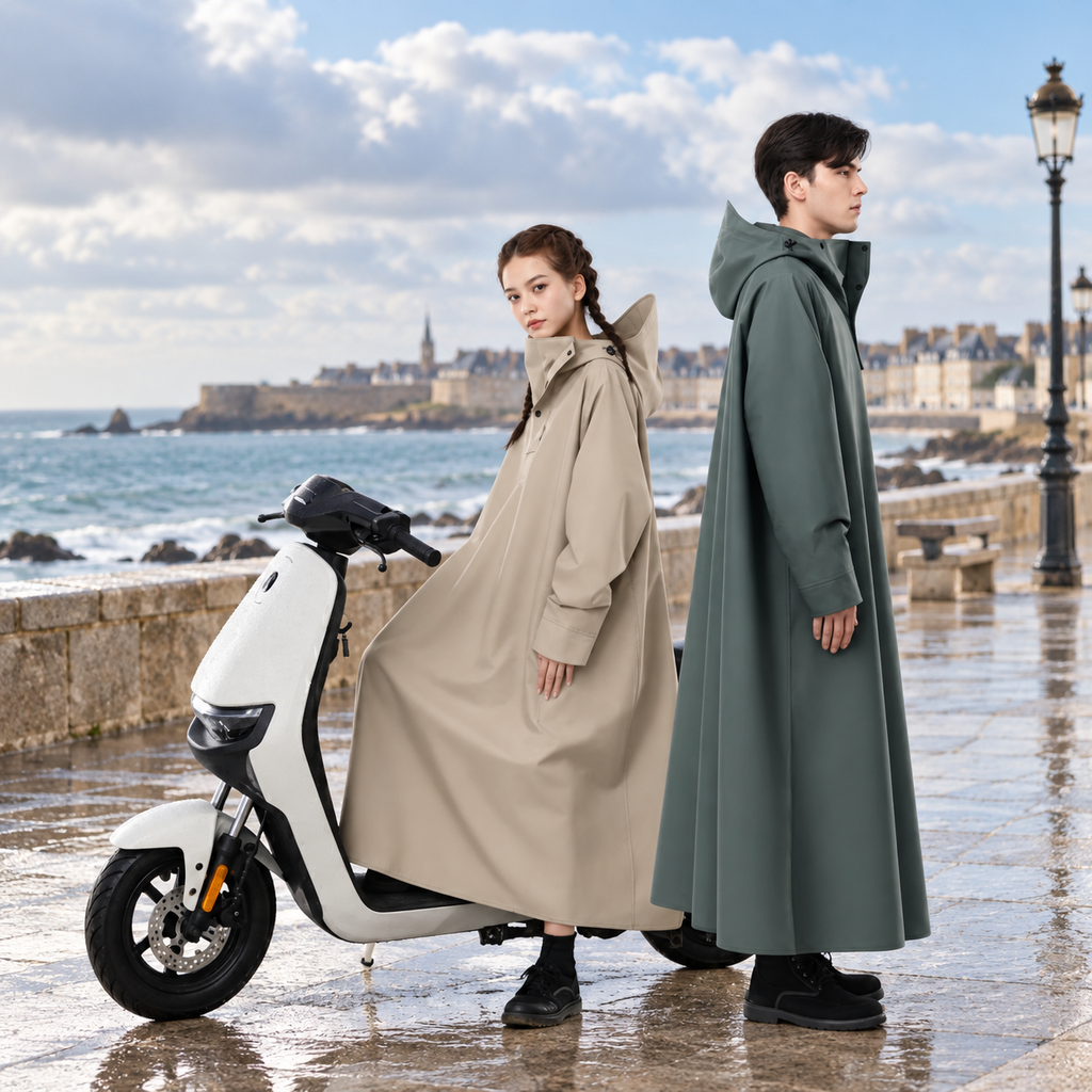 Poncho Pluie Pour Scooter, visuel principal lifestyle