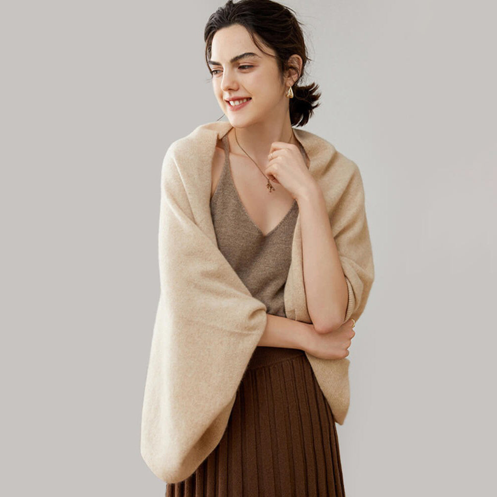 Poncho Cardigan - Rouge