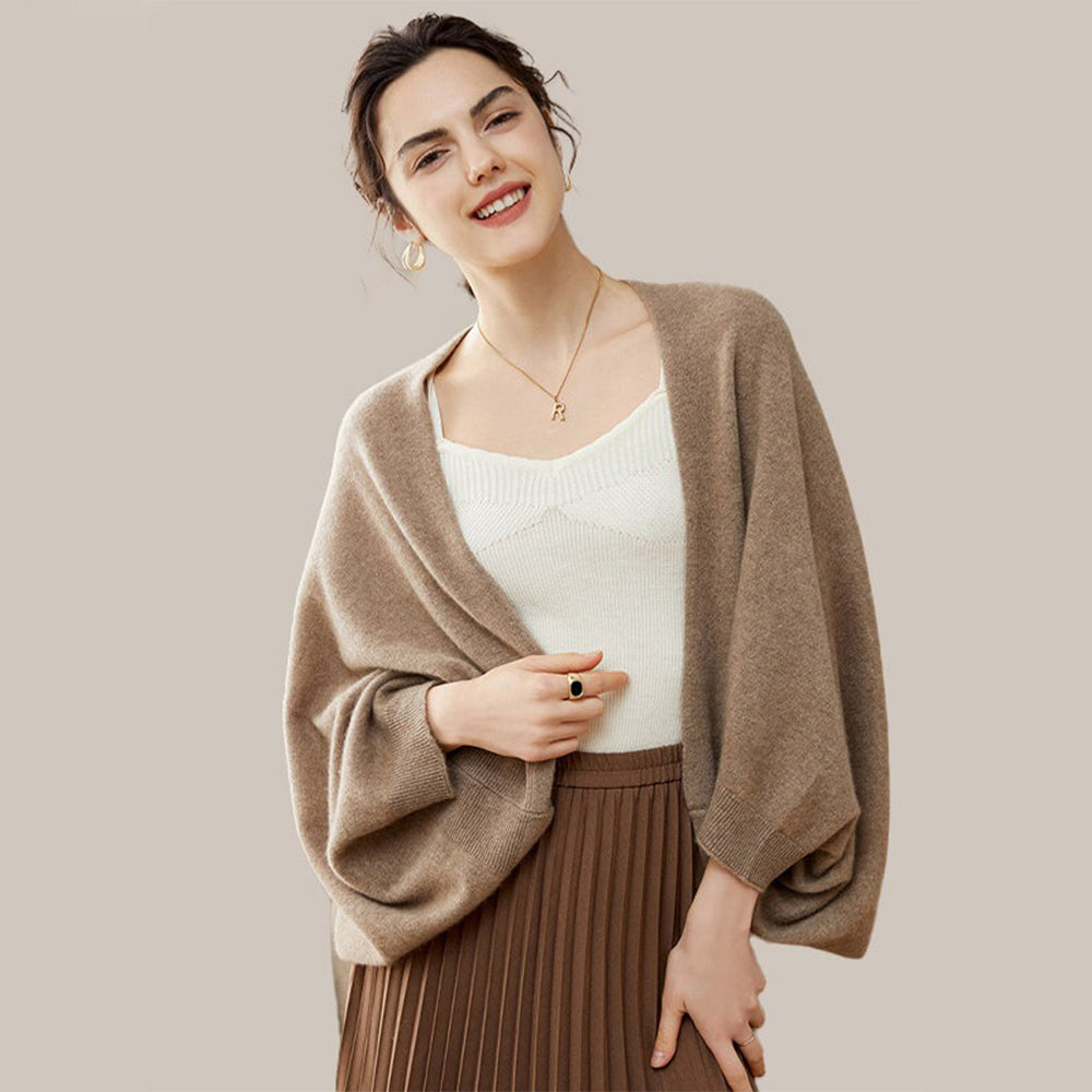 Poncho Cardigan - Bleu