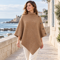 Pull Poncho Marron – Marron / Adulte, visuel principal lifestyle