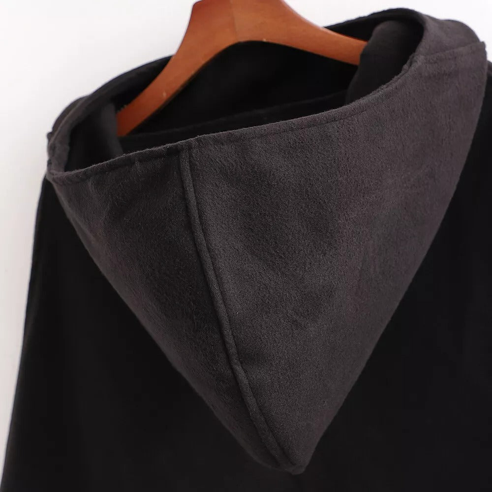 Cape Poncho Capuche - détail